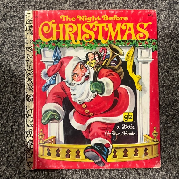 Vintage* The Night Before Christmas A Little Golden Book 1976 - Picture 1 of 3